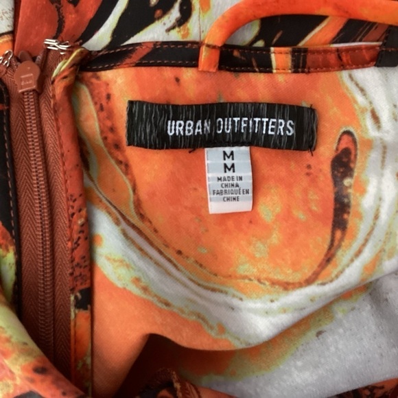 Urban Outfitters Pretty Please Cutout Dress Size Medium Orange - Picture 7 of 9